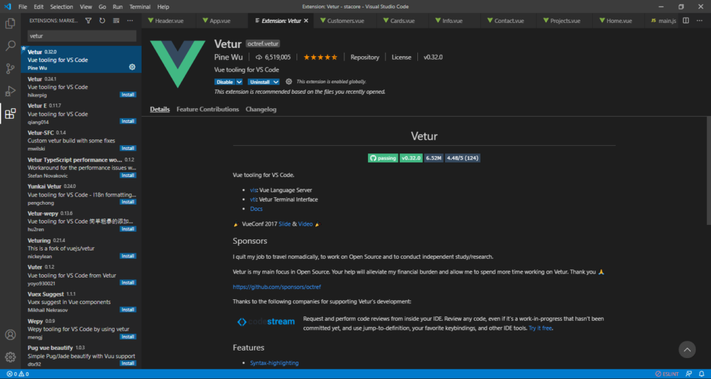 Vue Code Extension 2